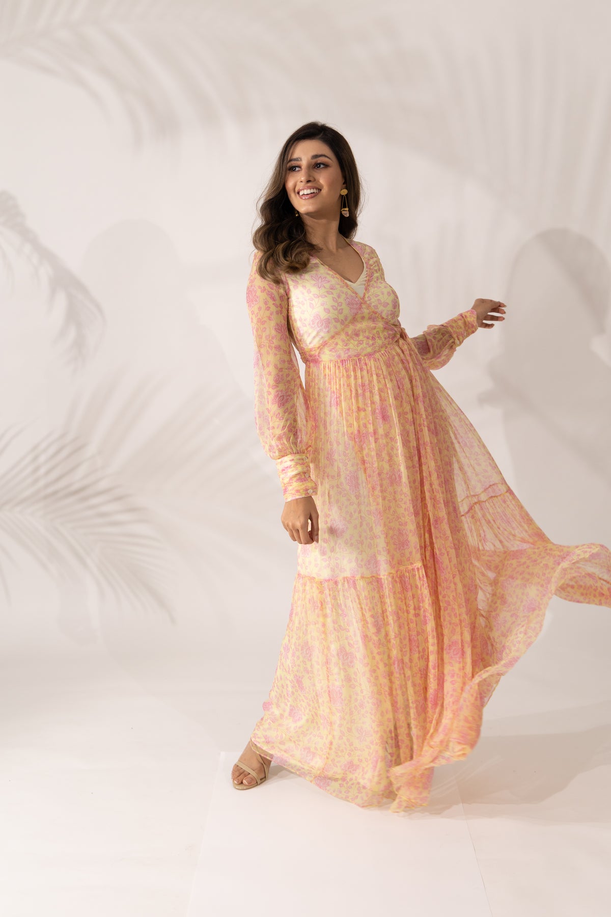 Daffodil Wrap-Around Maxi Dress