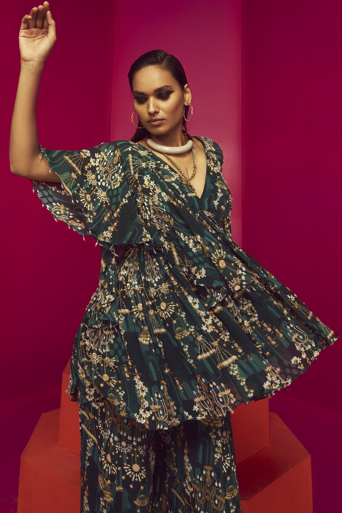 Green Kurta Set