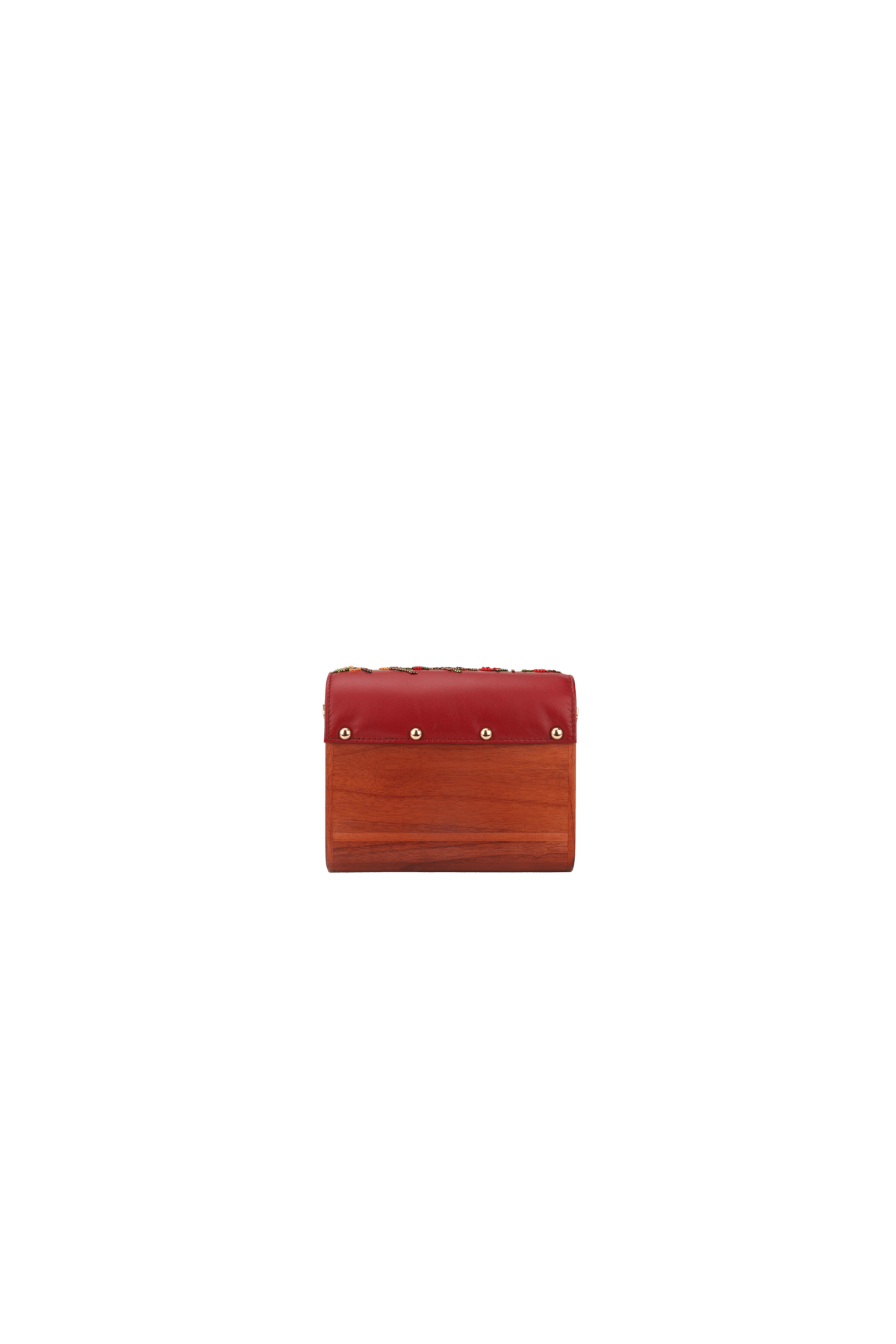 Red Flap Clutch