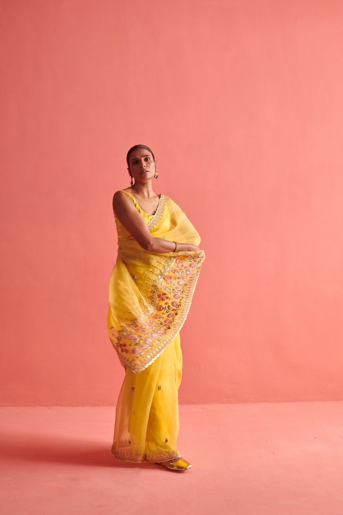 Yellow Saree Set